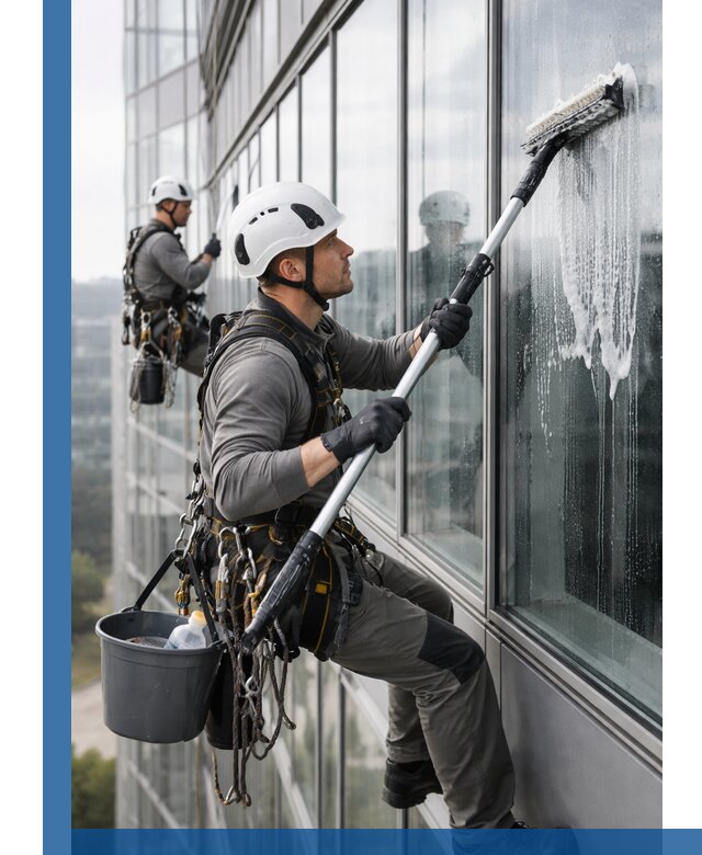 Высотная мойка сплошного остекления с выездом в Дзержинском