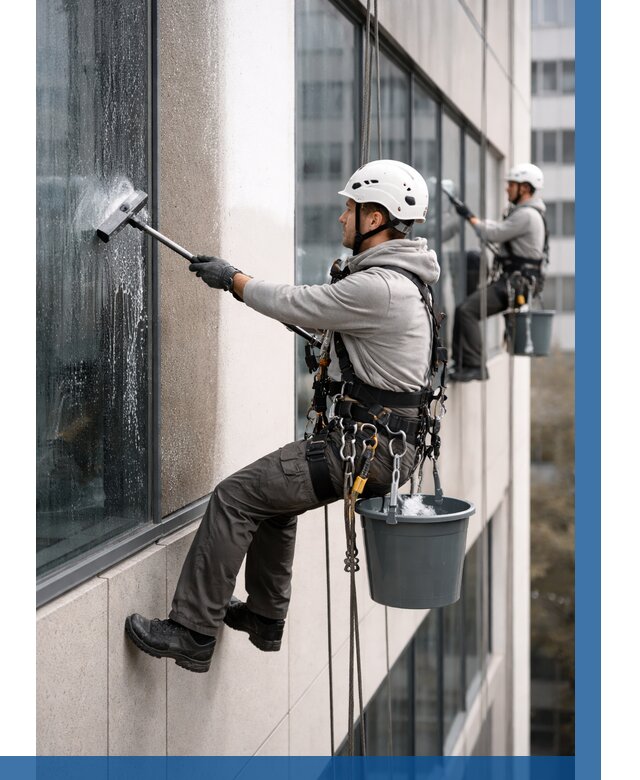 Мойка фасадов зданий в Дзержинском под ключ от 358 р. | ВЫСОТНИК-Дзж