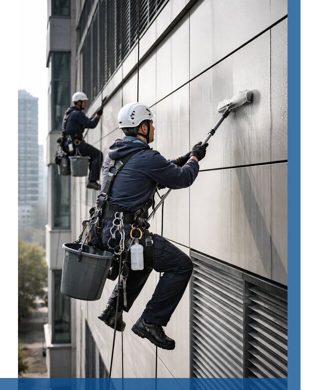 Мойка вентилируемого фасада в Дзержинском от 256 р. | ВЫСОТНИК-Дзж