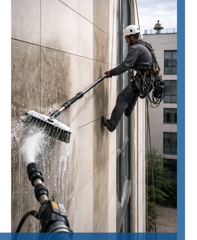 Мойка фасада из керамогранита в Дзержинском от 307 р. | ВЫСОТНИК-Дзж