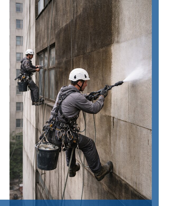 Очистка фасада от копоти в Дзержинском от 256 р. | ВЫСОТНИК-Дзж