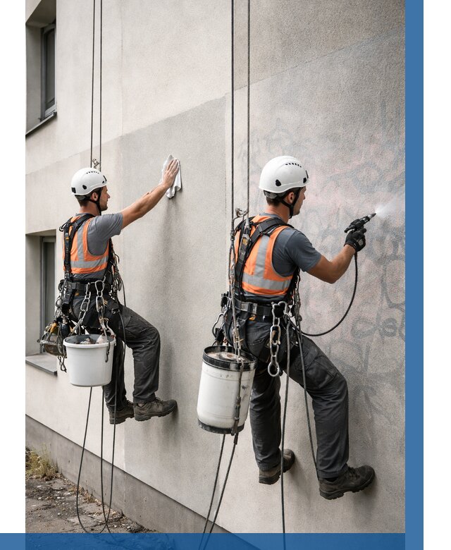 Антиграффити покрытие фасада в Дзержинском от 614 р. | ВЫСОТНИК-Дзж