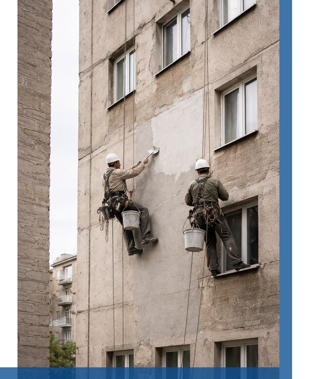 Косметический ремонт фасада в Дзержинском от 1126 р. | ВЫСОТНИК-Дзж