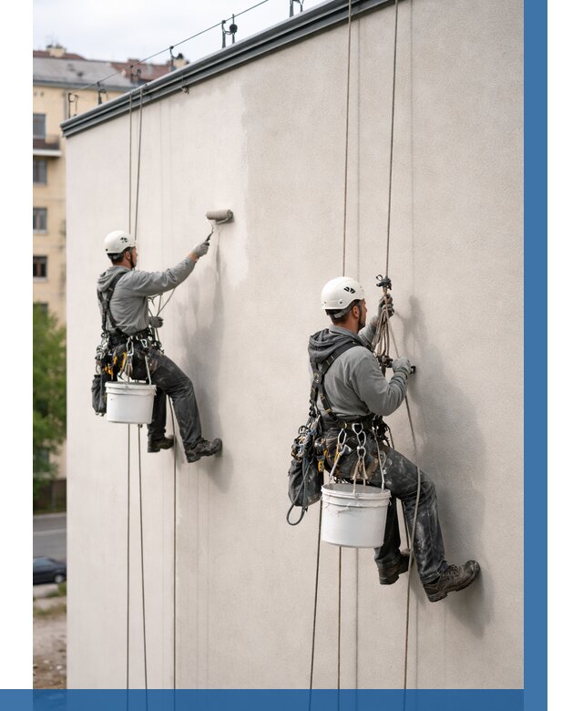 Покраска оштукатуренного фасада в Дзержинском от 327 р. | ВЫСОТНИК-Дзж