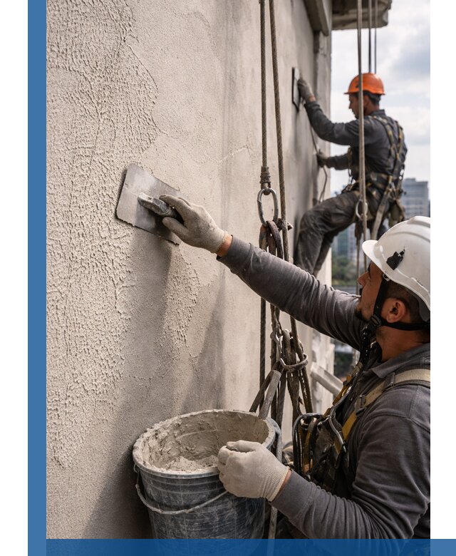 Декоративная штукатурка фасада с утеплением и защитой в Дзержинском