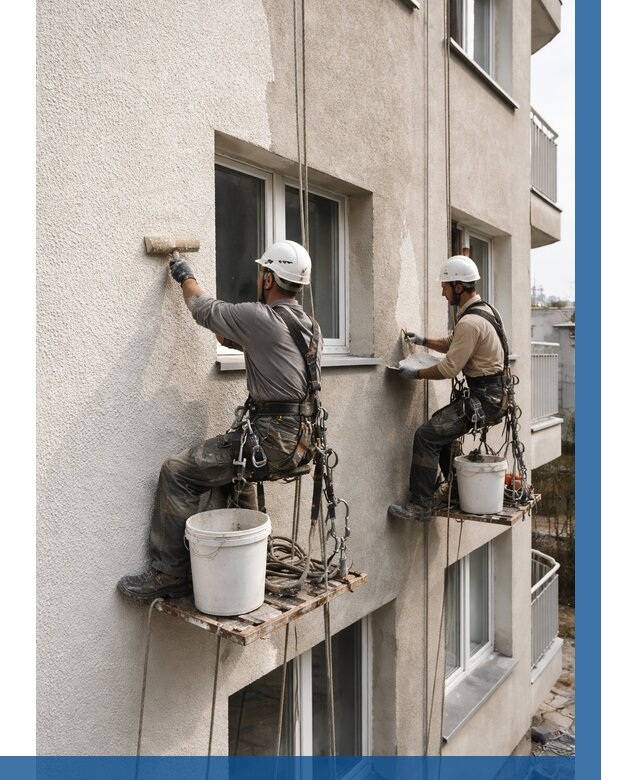 Нанесение короеда на фасад в Дзержинском от 461 р. | ВЫСОТНИК-Дзж