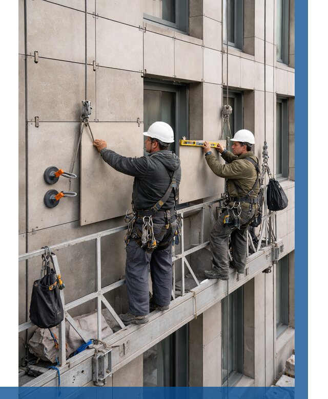 Монтаж керамогранита на фасад в Дзержинском от 2559 р. | ВЫСОТНИК-Дзж