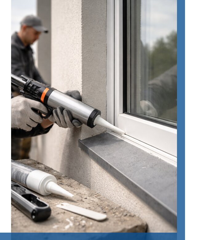 Герметизация монтажных швов окон в Дзержинском от 665 р. | ВЫСОТНИК-Дзж