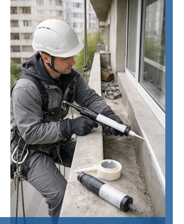 Герметизация швов лоджии в Дзержинском от 4605 р. | ВЫСОТНИК-Дзж