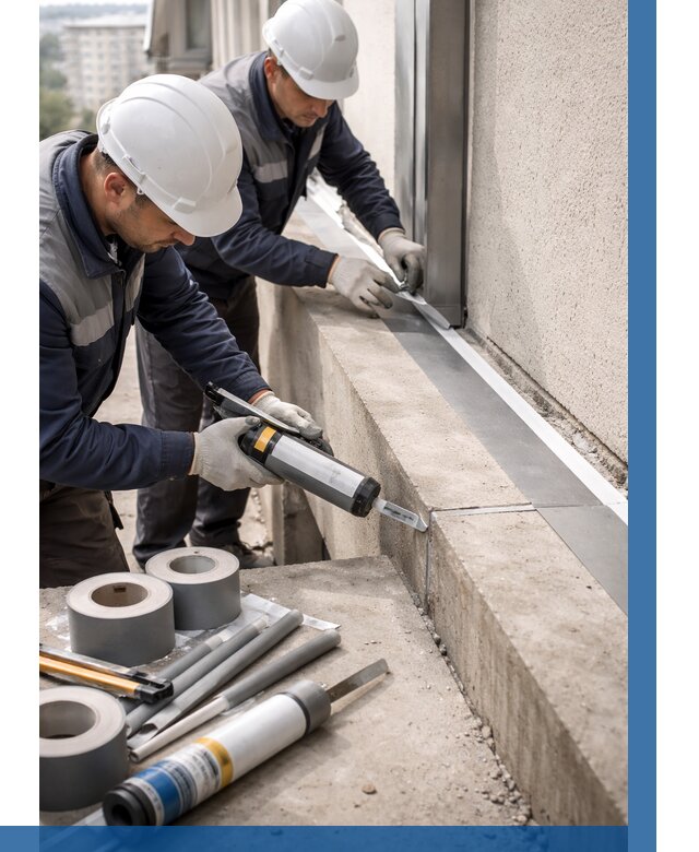 Герметизация примыкания балкона в Дзержинском от 4605 р. | ВЫСОТНИК-Дзж