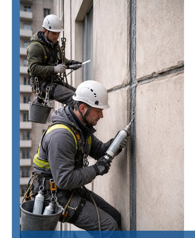 Герметизация деформационных швов фасада в Дзержинском качественно