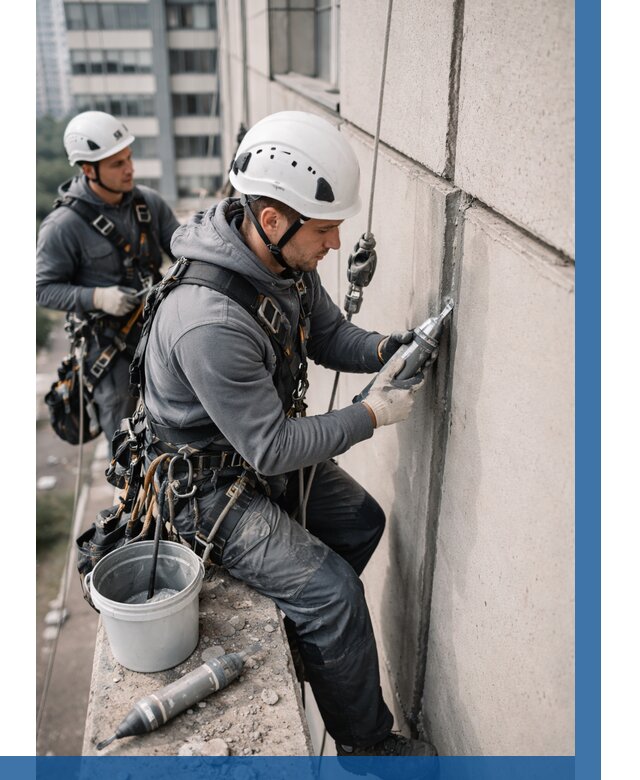 Ремонт деформационных швов здания в Дзержинском от 1023 р. | ВЫСОТНИК-Дзж