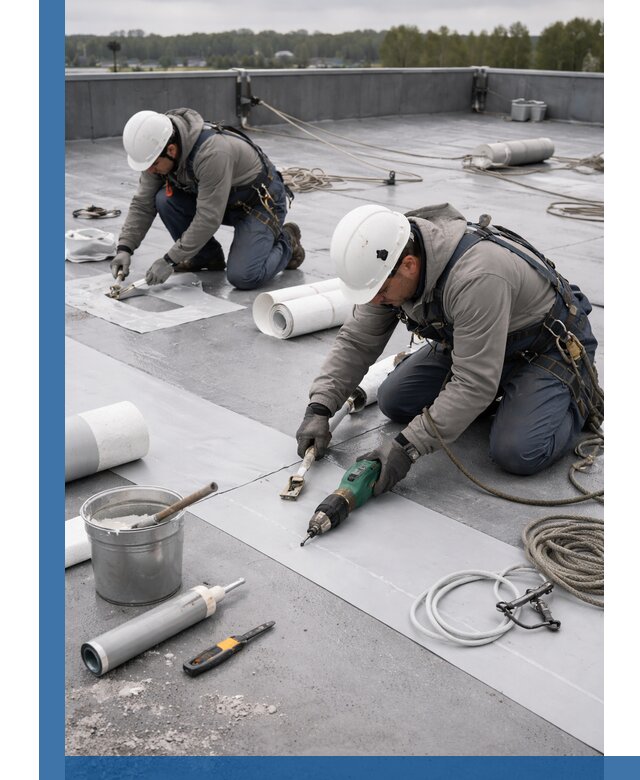 Ремонт мембранной кровли в Дзержинском качественно и с гарантией