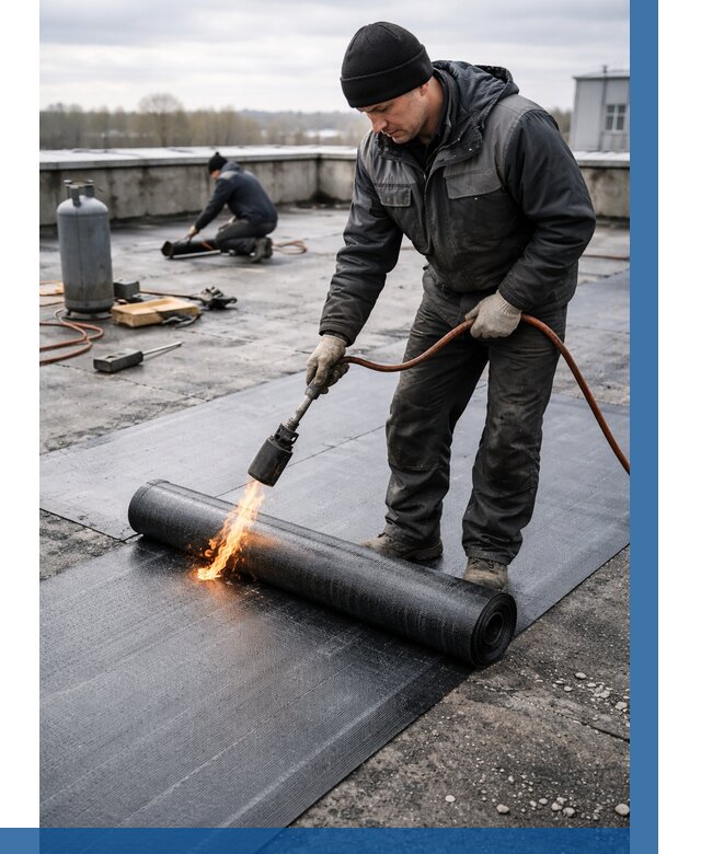 Ремонт наплавляемой кровли в Дзержинском от 716 р. | ВЫСОТНИК-Дзж