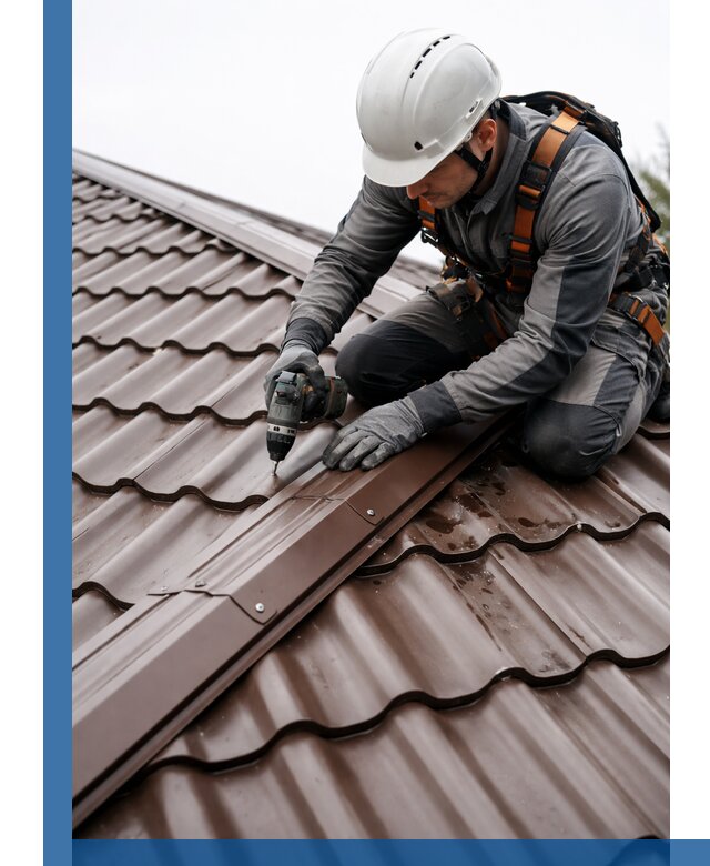 Ремонт металлочерепицы на крыше в Дзержинском профессионально