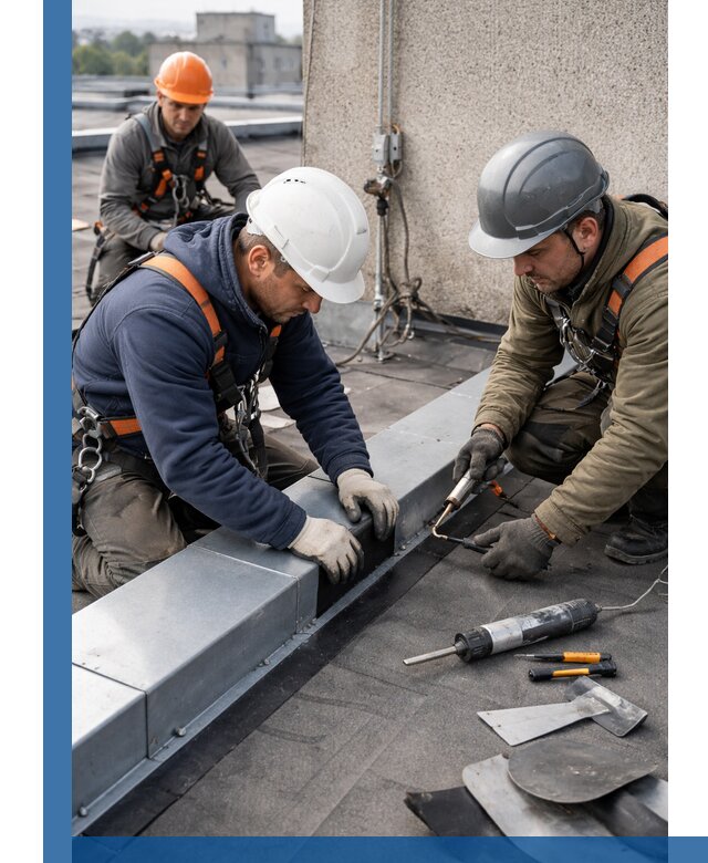 Ремонт кровельных примыканий в Дзержинском профессионально