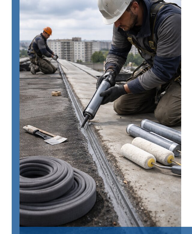 Герметизация швов кровли в Дзержинском с гарантией герметичности