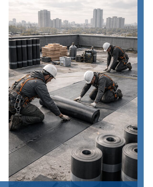 Монтаж мягкой кровли под ключ в Дзержинском от 461 р. | ВЫСОТНИК-Дзж