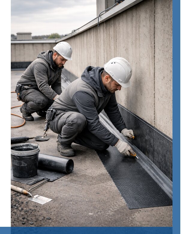 Гидроизоляция примыканий на кровле в Дзержинском от 921 р. | ВЫСОТНИК-Дзж