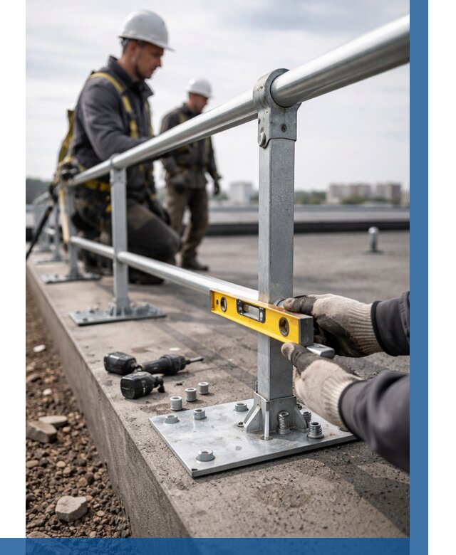 Монтаж кровельного ограждения в Дзержинском от 1228 р. | ВЫСОТНИК-Дзж