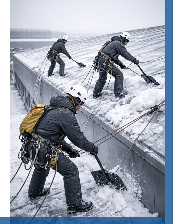 Очистка навесов от снега в Дзержинском от 4605 р. | ВЫСОТНИК-Дзж