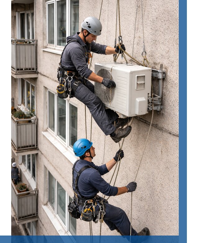 Перенос внешнего блока кондиционера в Дзержинском от 9211 р.| ВЫСОТНИК-Дзж