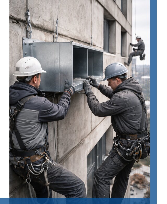 Монтаж вентиляционных коробов в Дзержинском от 3070 р. | ВЫСОТНИК-Дзж