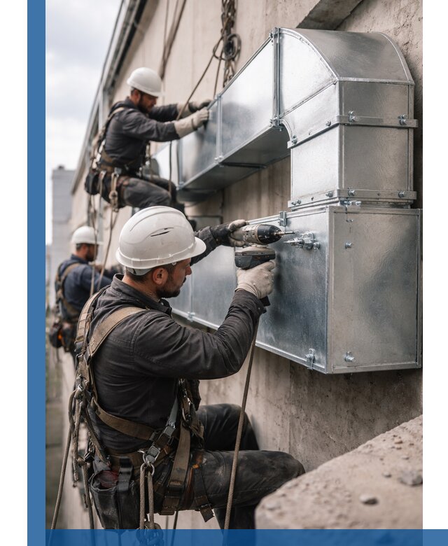 Профессиональный монтаж вентиляционных коробов в Дзержинском под ключ