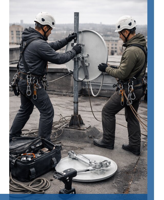 Демонтаж антенн на крыше в Дзержинском от 4605 р. | ВЫСОТНИК-Дзж