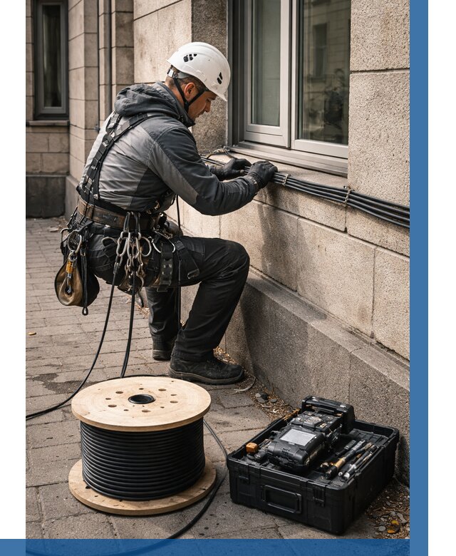 Прокладка оптоволоконного кабеля в Дзержинском от 819 р. | ВЫСОТНИК-Дзж