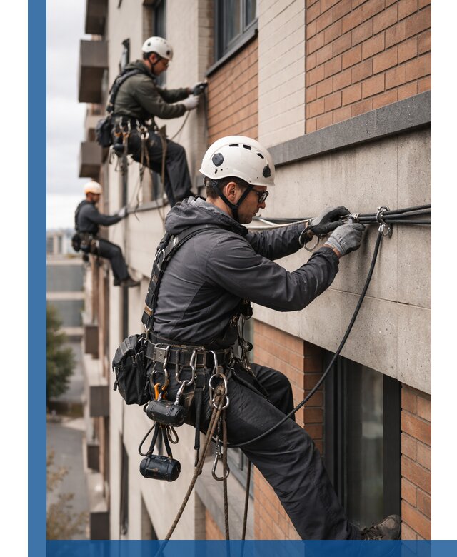 Крепление кабеля на фасаде монтаж и крепеж в Дзержинском