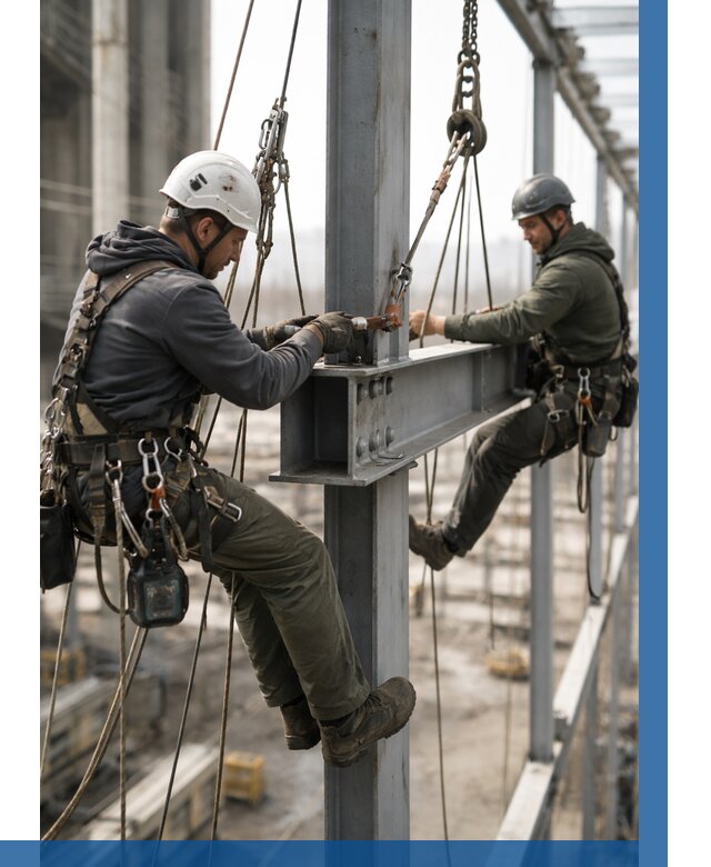 Монтаж металлоконструкций на высоте в Дзержинском от 3582 р. | ВЫСОТНИК-Дзж