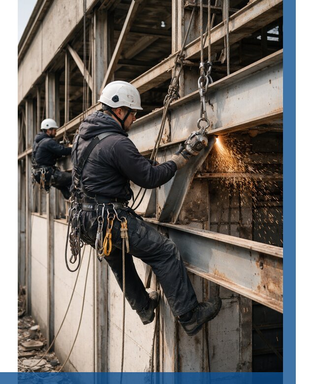 Демонтаж металлоконструкций на высоте в Дзержинском от 6652р. |ВЫСОТНИК-Дзж