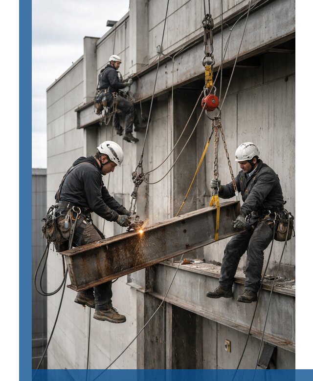 Демонтаж металлоконструкций на высоте в Дзержинском под ключ