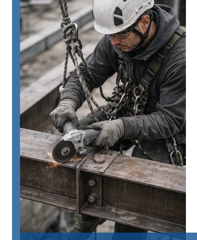 Резка металла на высоте в Дзержинском для зданий и конструкций