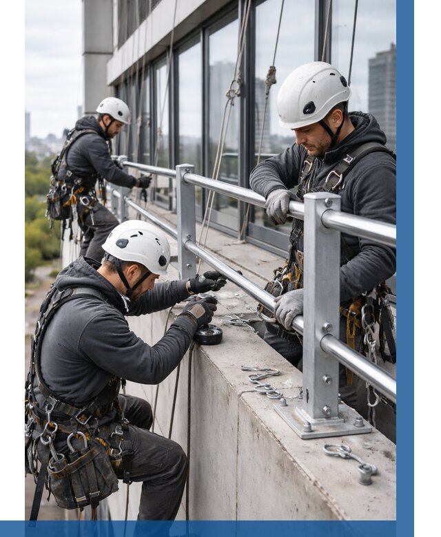 Монтаж ограждений на высоте в Дзержинском, от 1228 р. | ВЫСОТНИК-Дзж