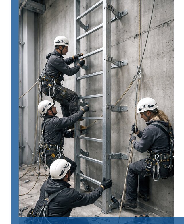 Монтаж металлических лестниц в Дзержинском под ключ со гарантией