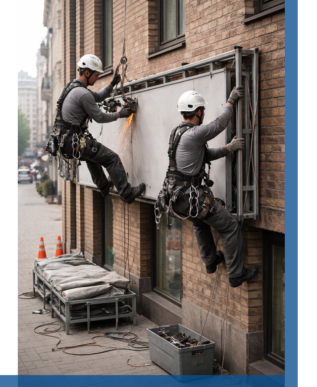 Демонтаж рекламной вывески в Дзержинском от 6652 р. | ВЫСОТНИК-Дзж