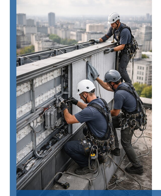 Профессиональное обслуживание крышной рекламы в Дзержинском под ключ