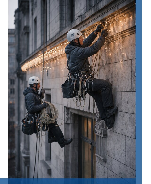 Монтаж новогодней иллюминации в Дзержинском от 8699 р. | ВЫСОТНИК-Дзж