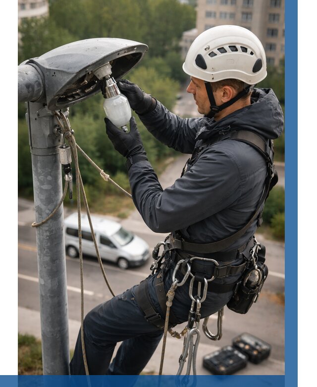 Замена ламп на высоте в Дзержинском от 2559 р. | ВЫСОТНИК-Дзж