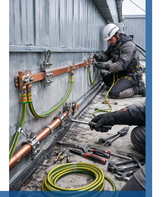 Монтаж заземления здания в Дзержинском от 25585 р. | ВЫСОТНИК-Дзж