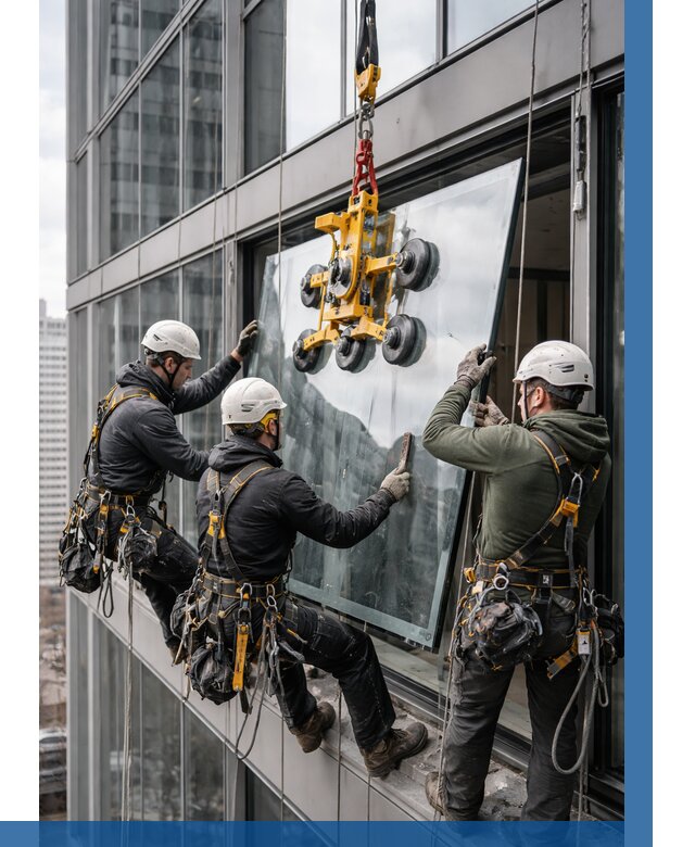 Фасадное остекление зданий под ключ в Дзержинском от 10234 р. | ВЫСОТНИК-Дзж