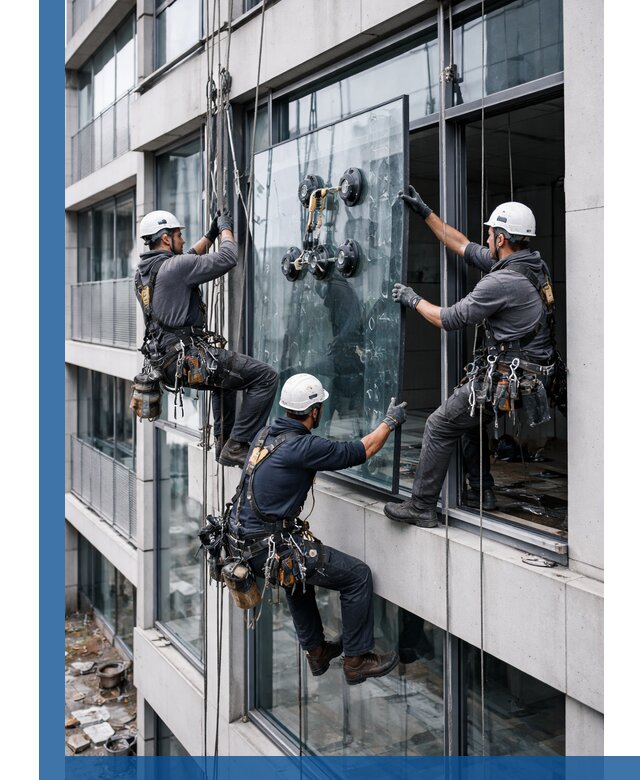 Фасадное остекление и монтаж витражей зданий в Дзержинском под ключ