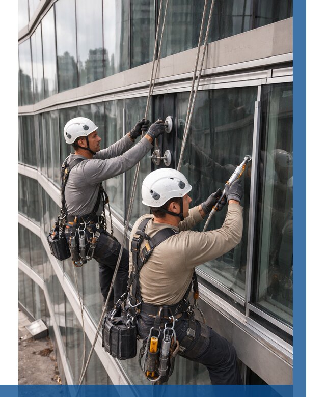 Радиусное остекление фасада в Дзержинском от 12281 р. | ВЫСОТНИК-Дзж