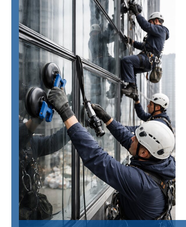 Радиусное остекление фасадов под ключ в Дзержинском с гарантиями