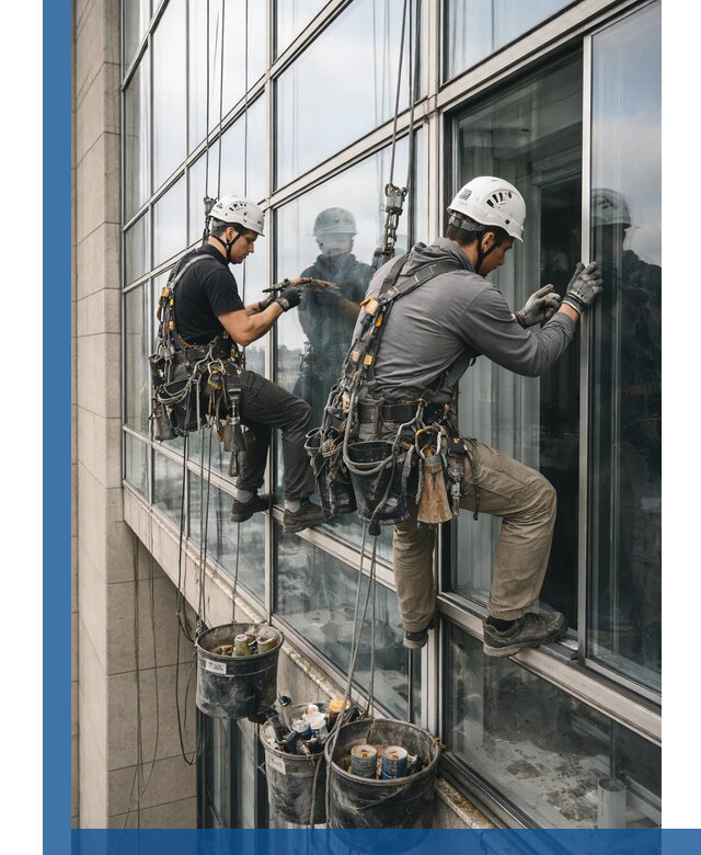 Ремонт витражных конструкций и фасадного остекления в Дзержинском