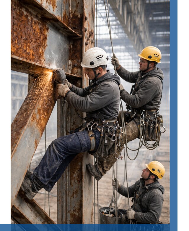 Зачистка металла от ржавчины в Дзержинском от 358 р. | ВЫСОТНИК-Дзж