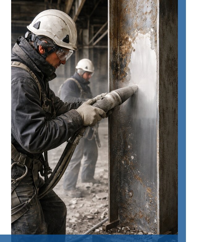 Удаление старой краски с металла в Дзержинском от 461 р. | ВЫСОТНИК-Дзж