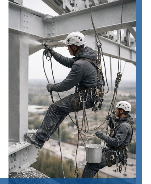 Покраска металлоконструкций на высоте в Дзержинском 358 р |ВЫСОТНИК-Дзж